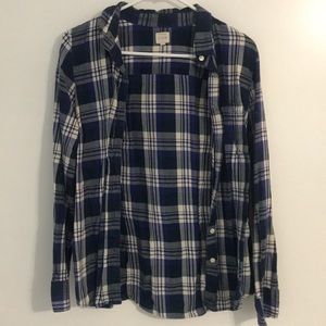 Purple J. Crew plaid button down
